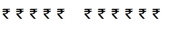 rupee symbol字体