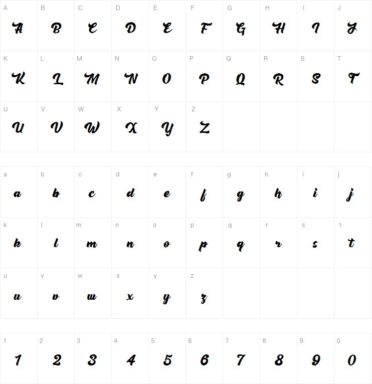 Rushing Nightshade字体