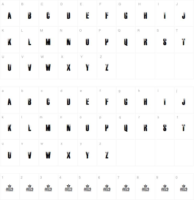 RUSTED字体