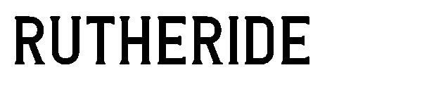 Rutheride字体