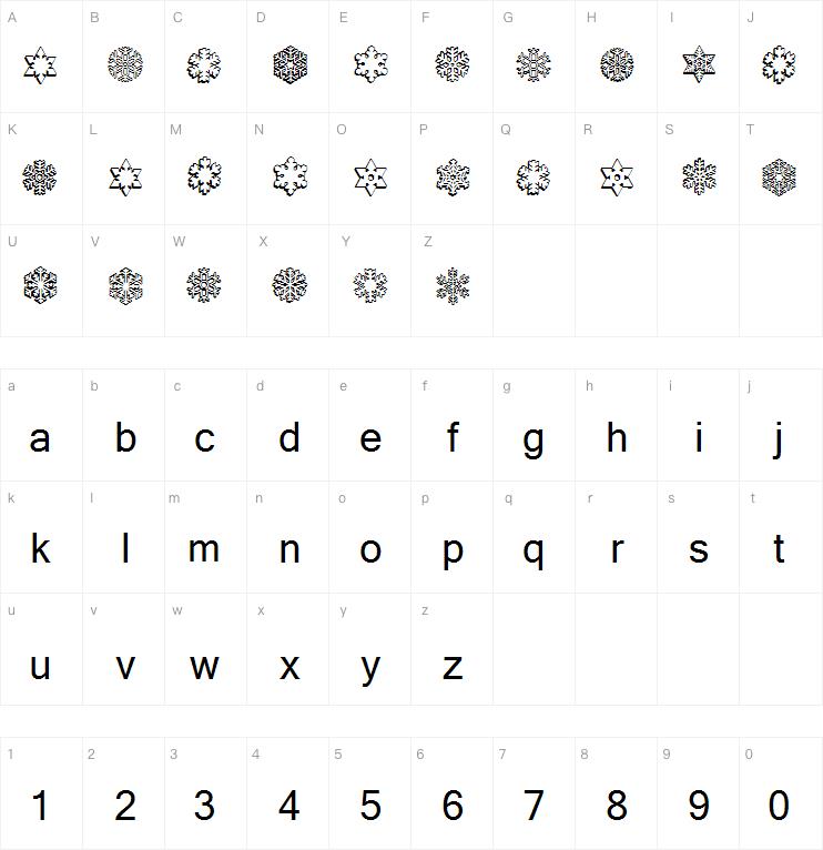 RYP Snowflake 5字体