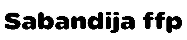 Sabandija ffp字体