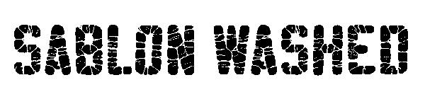 Sablon Washed字体