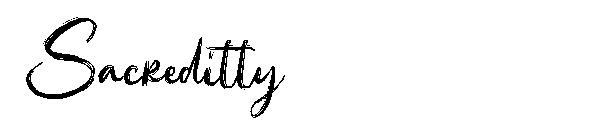 Sacreditty字体