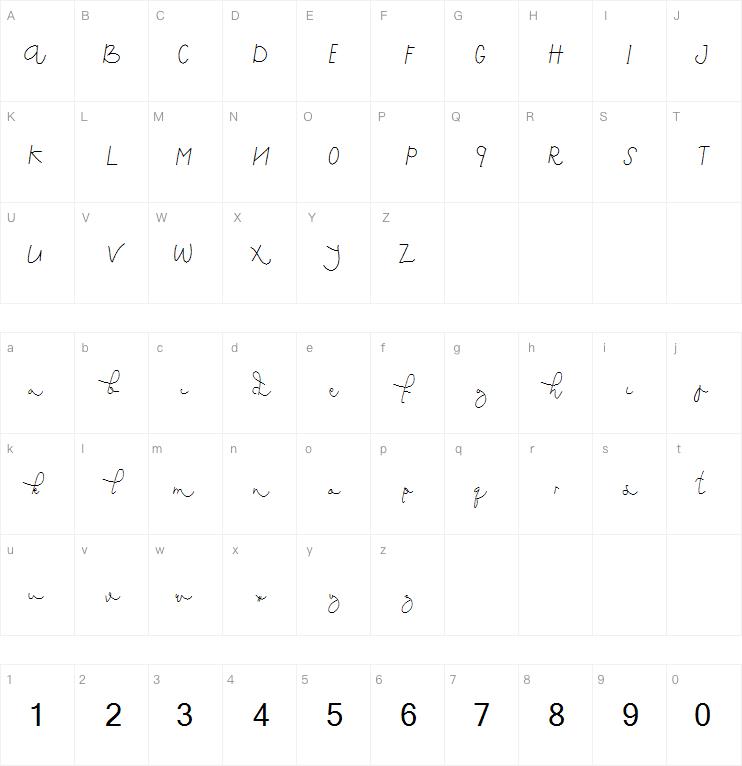Saeela Nuary字体