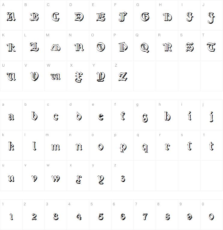 Salterio Three字体