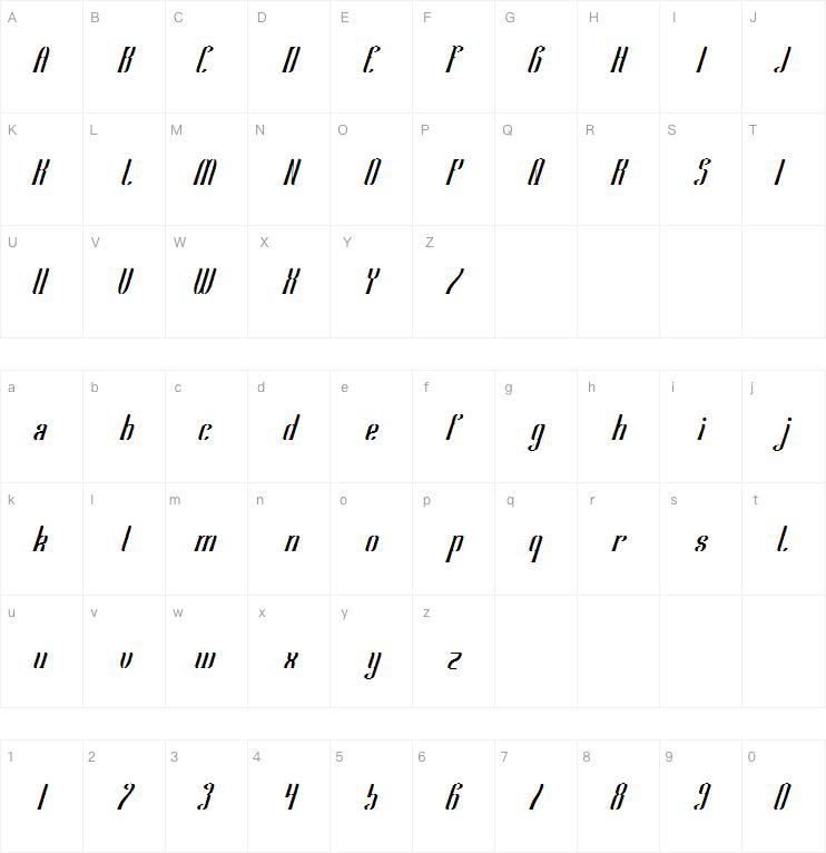 Samurai and Blade字体