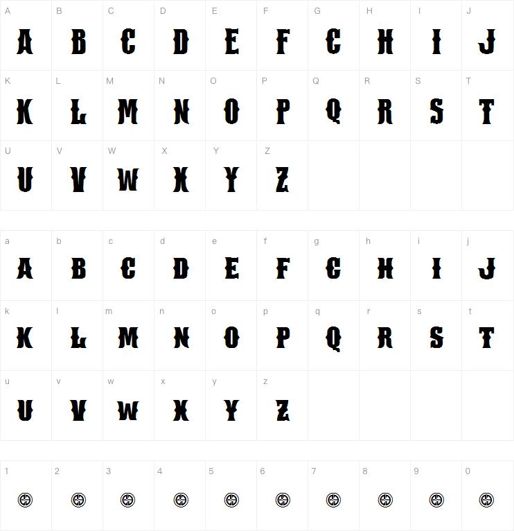 San Antonio Charros字体