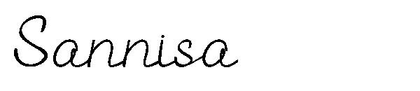 Sannisa字体