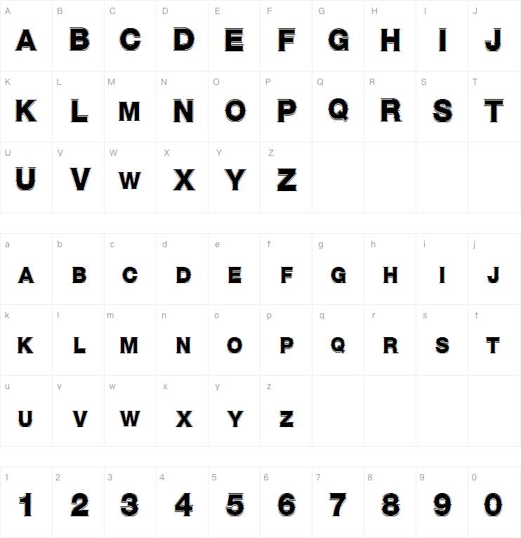 Sans Chiseled字体