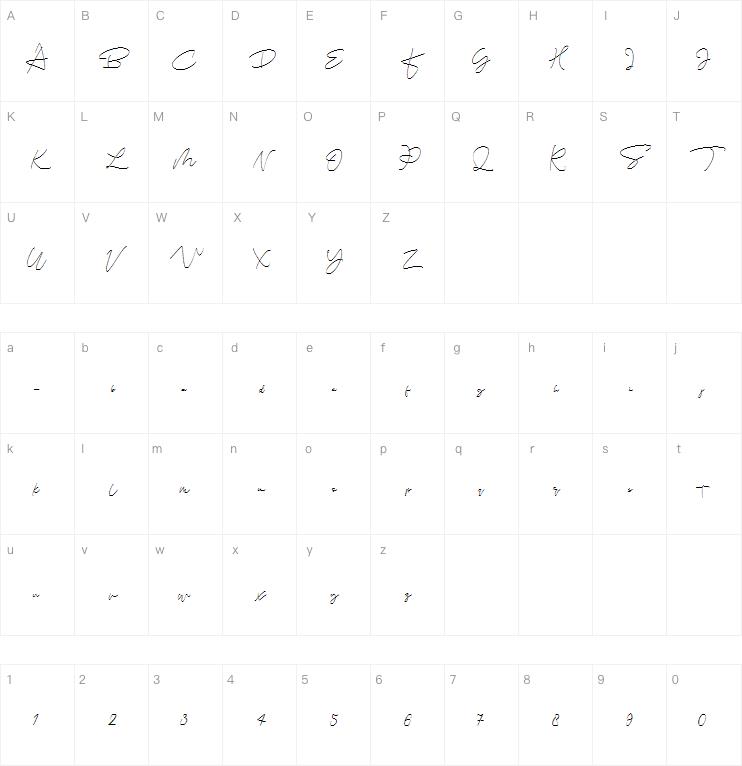 Santeria Signature字体