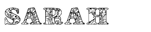 SARAH字体