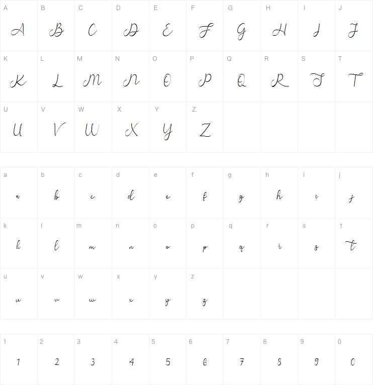 Sarilla Script字体