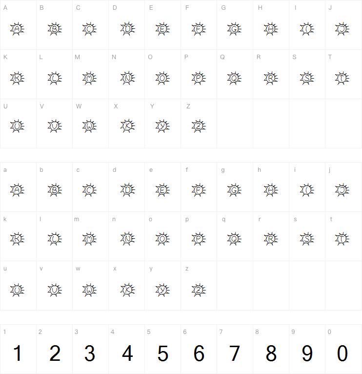 Sassys Sonne字体