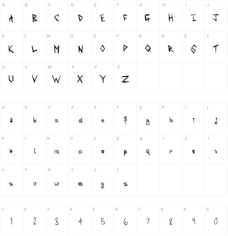 SASUnaru字体