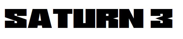 Saturn 3字体