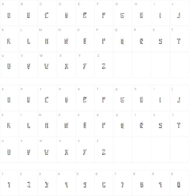 Savia Shadow字体