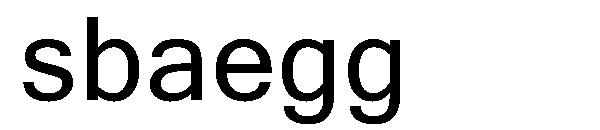 sbaegg字体