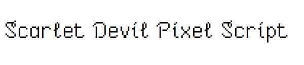 Scarlet Devil Pixel Script字体