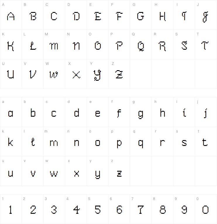 Scarlet Devil Pixel Script字体