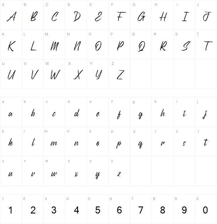 Scatterings字体