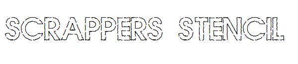 Scrappers Stencil字体