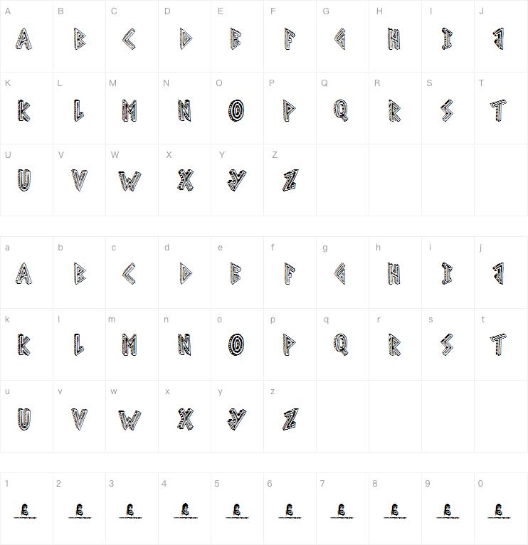 Scribble Table字体