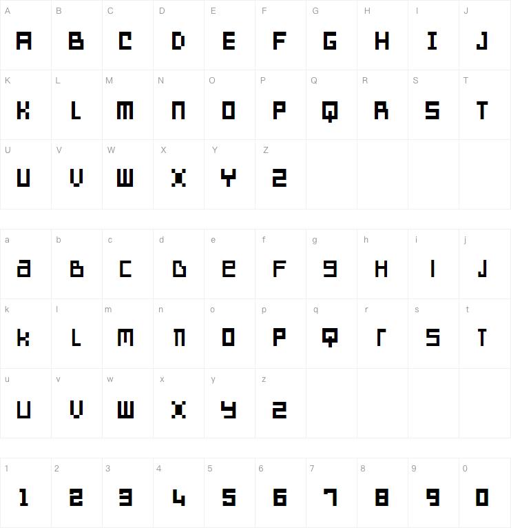 SD Reverse Generation 字体