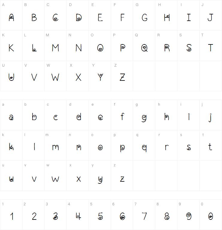 Sealed With A Kiss字体