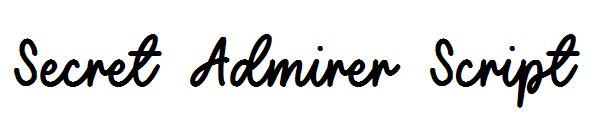 Secret Admirer Script字体