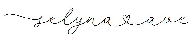 selyna avelyn字体