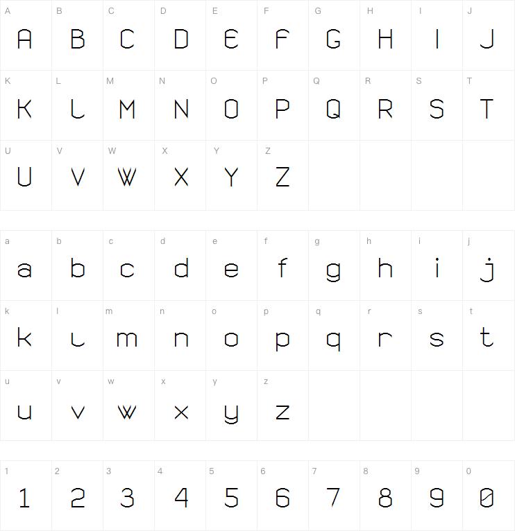 Semi Rounded Sans Serif 7字体