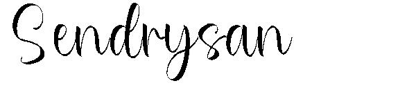 Sendrysan字体
