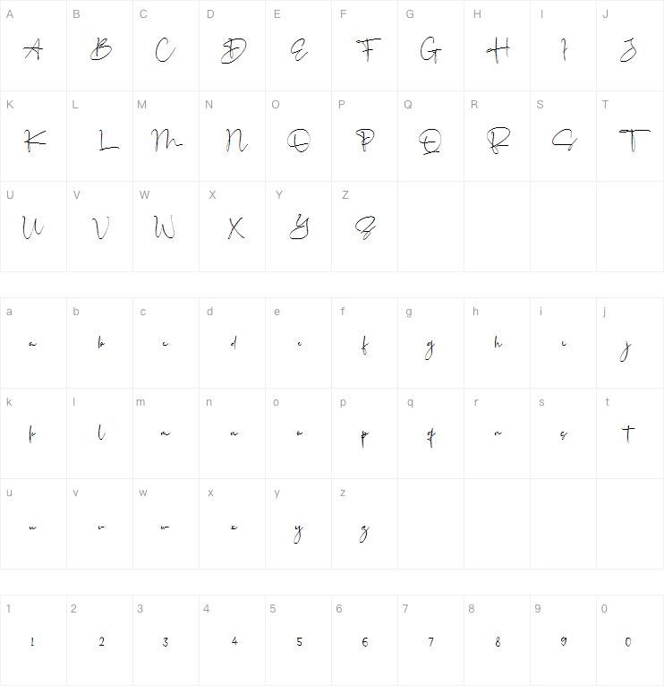 Senorita Signature字体