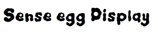 Sense egg Display字体