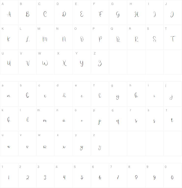 september字体