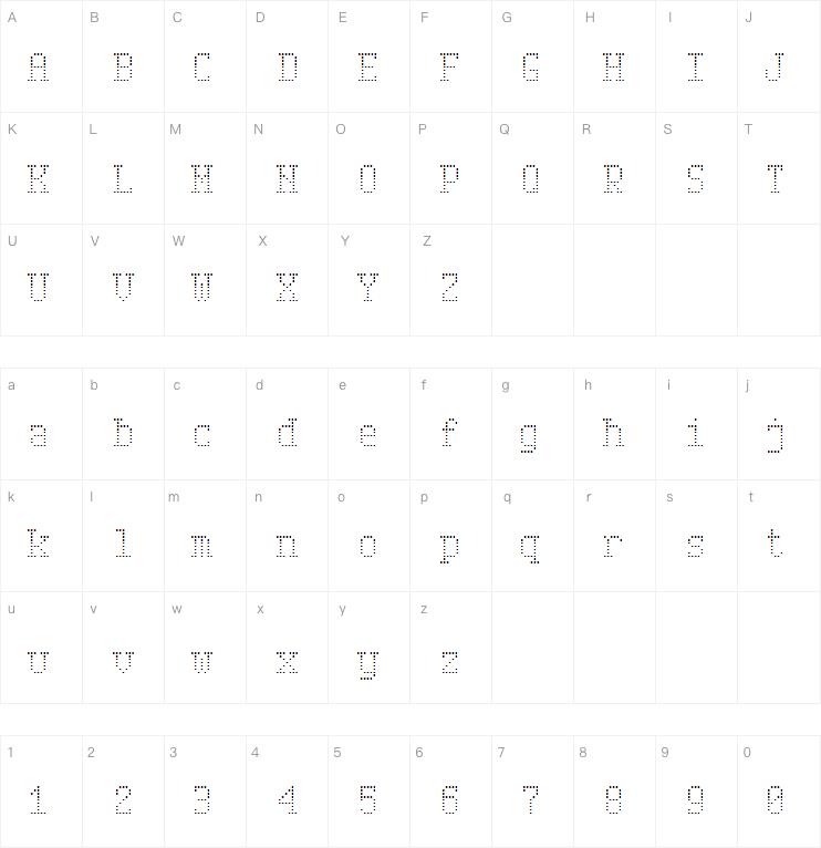 Serif Dot Digital-7字体