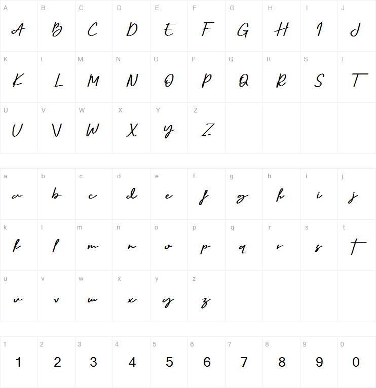 Seven Day Signature字体