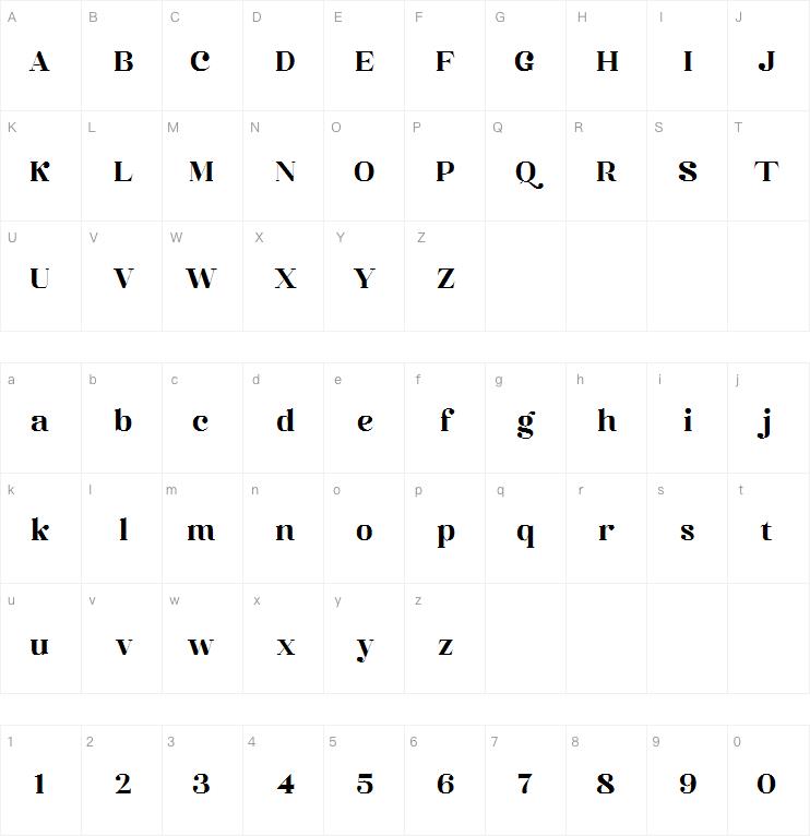Seventh August字体