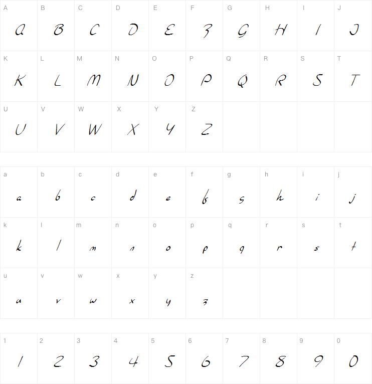 SF Burlington Script字体