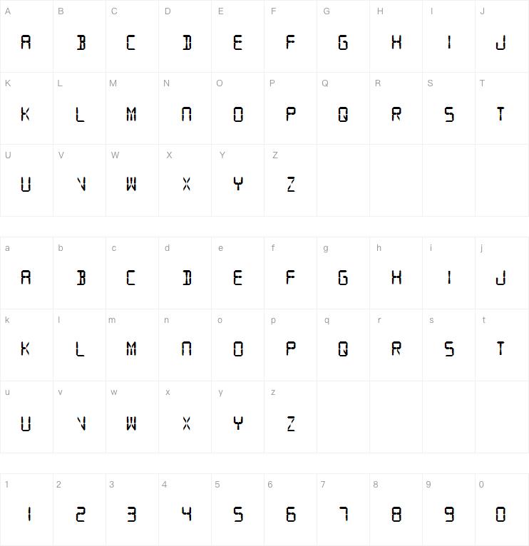 SF Digital Readout字体