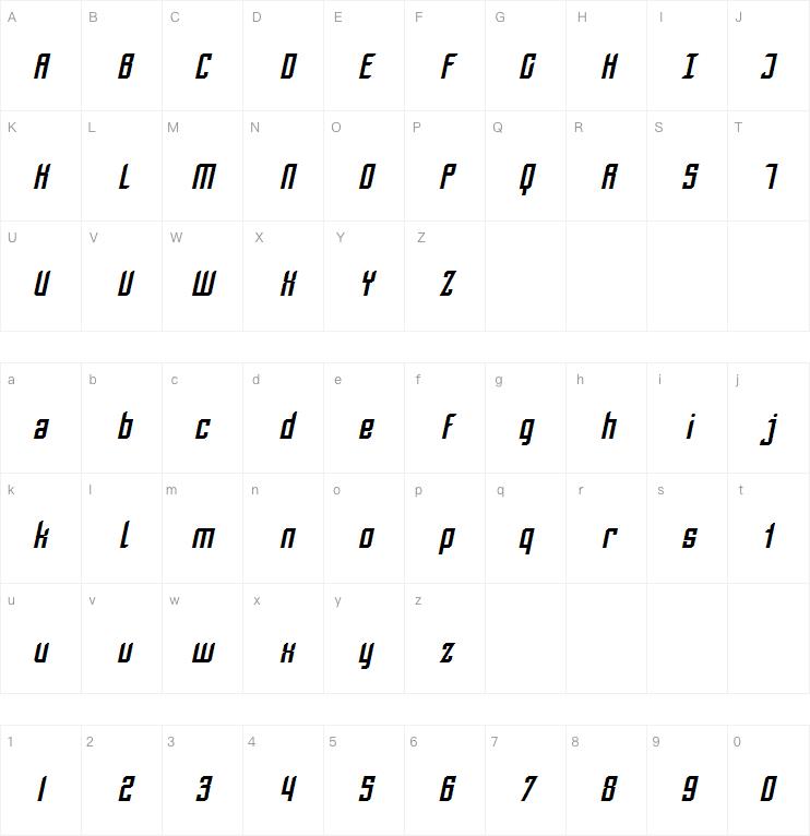 SF Piezolectric字体