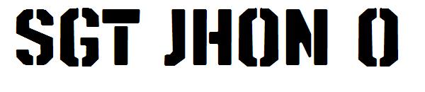 SGT Jhon O