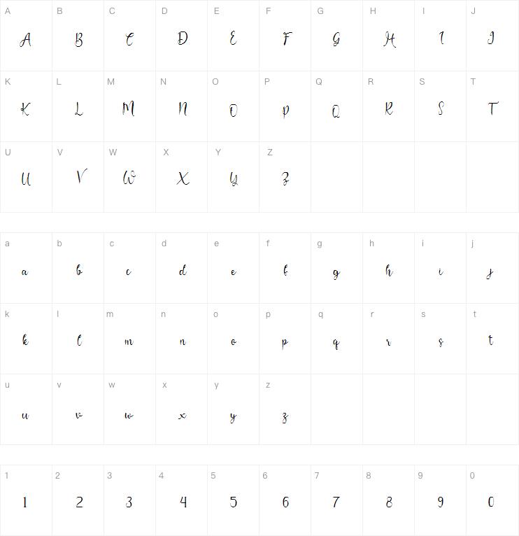 shadella字体