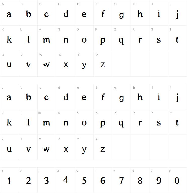 shadows around us字体