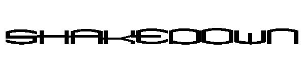 ShakeDown字体