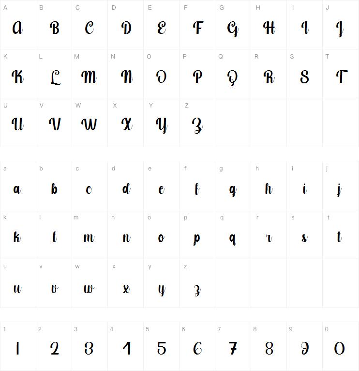 Shining Bright字体