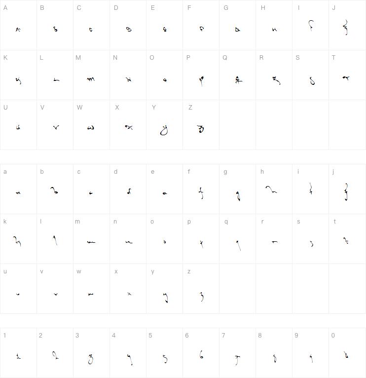 Shortbrush字体