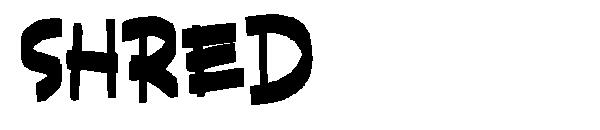 SHRED字体