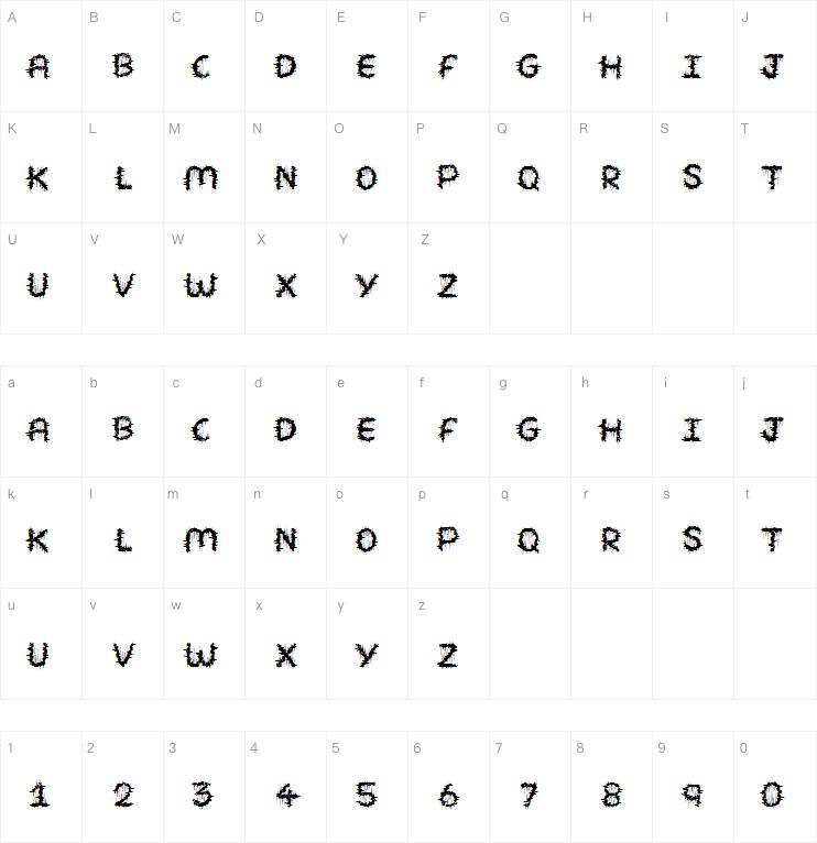 SHRED OF NIGHT字体